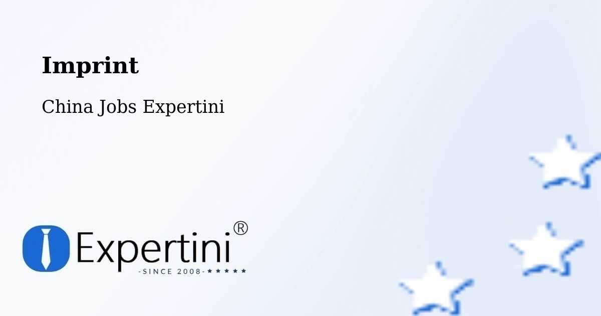 Imprint – Weifang - China Jobs Expertini